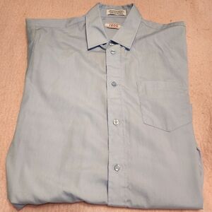 Izod Blue Dress Shirt Classic Collar